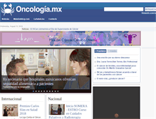 Tablet Screenshot of oncologia.mx